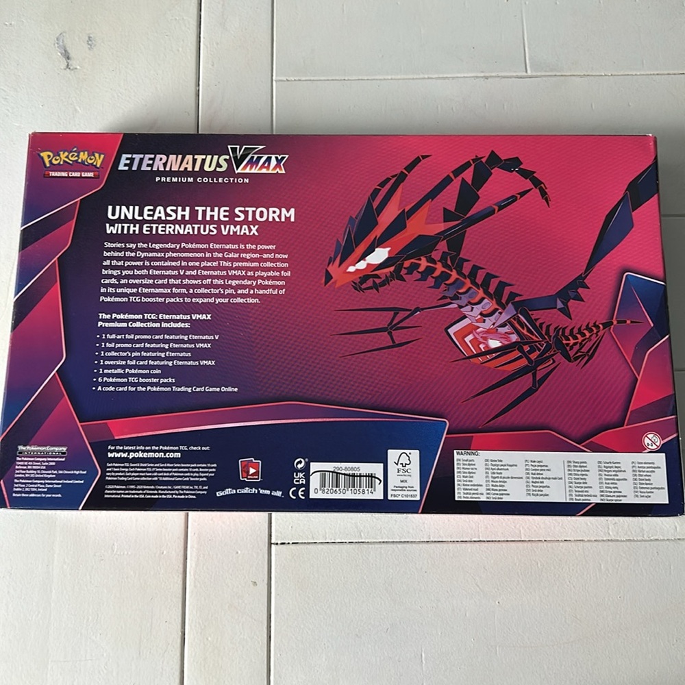 Pokemon TCG Eternatus VMAX Premium Collection Box - Picture 4 of 9